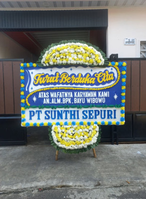 Papan Bunga Duka di Garoga